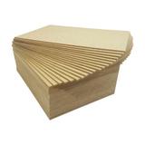 Chapa Mdf Cru 3mm Placa Decoração A4 21x29,7cm - 50und - Somtek