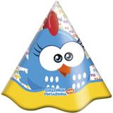 Chapéu 8 Unidades - Mini Galinha Pintadinha - Festcolor