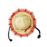 Chapéu Caipira de Palha com Trança - Festabox