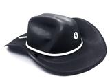 Chapéu Cowboy De Rodeio Preto Festas Cavalgada Fantasia 20 Unidades - Festas decor