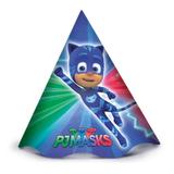 Chapéu de Aniversário PJ Masks 08 unidades Regina Festas - Festabox