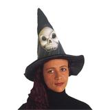 Chapéu de Bruxa Caveira - Halloween