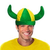 Chapéu Vicking Verde e Amarelo Brasil CP228 - Festabox