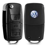 Chave Canivete Adaptação Vw Gol Santana Saveiro Fusca Voyage + Lamina - Volkswagen