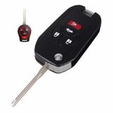 Chave Canivete Alarme Nissan March Versa Sentra 4 Botões