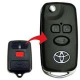 Chave Canivete Alarme Toyota Corolla Fielder 2003 a 2008
