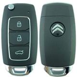Chave Canivete Completa Citroen C4 Pallas 3 Botões