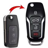 Chave Canivete Ford + Placa de Circuito Para New Fiesta