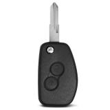 Chave Canivete Sandero Logan Clio Duster 2009 a 2016 2 Botões Com Lâmina Modelo Original Preta - Ha imports