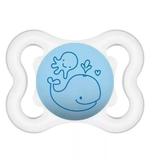 CHUPETA AIR MAM BOYS TRANSPARENTE E AZUL BALEIA (0-6m) 2465AZCL