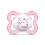 Chupeta Air Mam Gilrs Rosa E Branca Raposa (0-6m) 2466