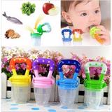 Chupeta Alimentadora Bico Silicone para Bebê Frutas Amarelo - Mdmbaby
