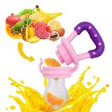 Chupeta Alimentadora Bico Silicone para Bebê Frutas Cores