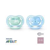 Chupeta Avent 0-6 Meses Ultra Air Boys 2un Decorada - Philips avent