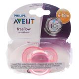 Chupeta Avent Bpa Free 6-18M Rosa