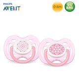 Chupeta AVENT Freeflow BPA FREE de +0m - 2 un - Rosa