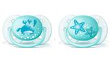 Chupeta Avent Ultra Soft 0-6 Meses Decorada 2un Azul - Philips avent