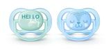 Chupeta AVENT Ultra Soft Air Dupla Decorada 0 a 6 meses Azul