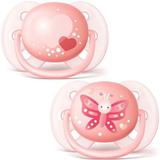 Chupeta AVENT Ultra Soft Dupla Decorada - 0 a 6 meses Rosa