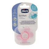 Chupeta Chicco Physio Comfort 0a6M com Porta Chupetas Rosa