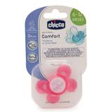 Chupeta Chicco Physio Comfort 6a12M com Porta Chupetas Rosa