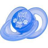 Chupeta Color Silicone Redondo T2 Azul - Lolly baby
