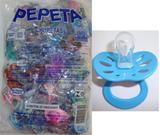 Chupeta com bico de silicone redonda Pepeta pacote com 25 unidades - Produto nacional