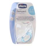Chupeta Compact Chicco Azul Silicone Tam1 0-6m 1 Unidade