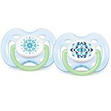 Chupeta Contemporanea BPA Free 0-6 Meses Philips AVENT SCF180/23 AZUL/VERDE - 2 Unidades