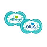 Chupeta de Silicone - Mom Dad - Boys - 6M - MAM