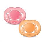 Chupeta Freeflow 2 Unidades 6-18 Meses Rosa E Verde - Avent