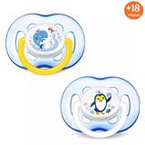 Chupeta Freeflow Azul +18 Meses C/2 Philips Avent