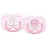 Chupeta Freeflow Comtemporânea 2 Unidades 0-6 Meses Rosa - Avent