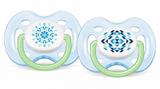 Chupeta Freeflow Contemporânea Dupla 0 a 6 meses Philips Avent SCF180/23 Azul - Philips avent