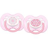 Chupeta FreeFlow Contemporânea Rosa 2 Peças - BPA Free - 0 a 6 Meses - Philips Avent