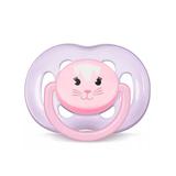 Chupeta Freeflow Gato Unit 6-18m Meninas Philips Avent