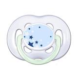 Chupeta FreeFlow Norturna Azul - BPA Free - 6 a 18 Meses - Philips Avent
