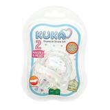 Chupeta Kuka 100 Silicone Soft Ortodôntica + 6 Meses N.2 Transparente