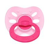 Chupeta lillo cores fortes redondo silicone - tam2 rosa