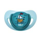 Chupeta lillo elegancy orto silicone - tam2 azul