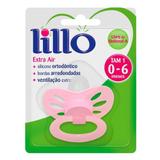 Chupeta Lillo Extra Air Silicone Ortodôntico Tamanho 1 Rosa