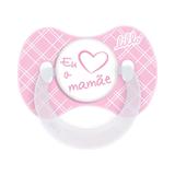 Chupeta lillo funny amor orto silicone - tam2 rosa