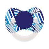 Chupeta lillo funny estampas orto silicone - tam2 azul