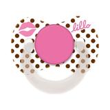 Chupeta lillo funny estampas orto silicone - tam2 rosa