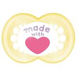 Chupeta Limited Edition 6+ Meses Made WITH MAM 2316 Amarela