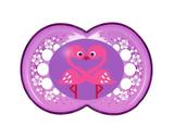 Chupeta Mam Crystal 6m+ Silk Teat Lilas 2624