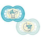 Chupeta MAM Night Day - Dupla (6+ meses) Azul