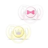Chupeta Mini 0-2 Meses Rosa e Amarelo 2 Unidades - Philips Avent