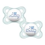 Chupeta MOM e DAD Boys 0-6 meses MAM