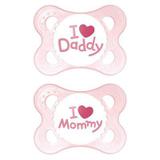 Chupeta Mom e Dad Girls 0 a 6 meses Tamanho 1 2932 MAM